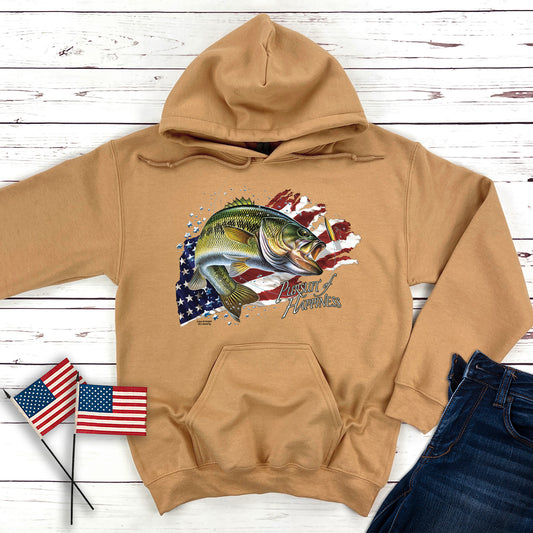 Pursuit Of Happiness Bass Fishing Hooded Sweatshirt