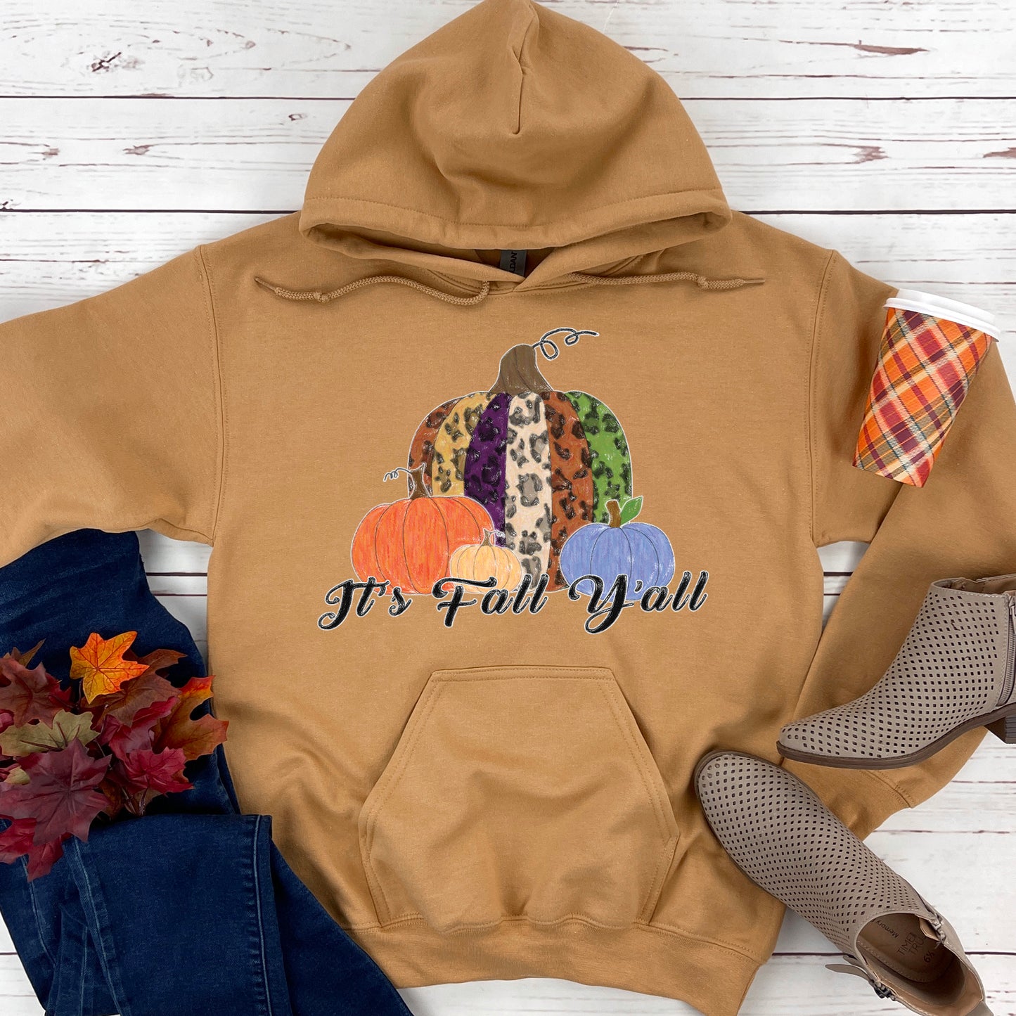 I't Fall Y'all Hooded Sweatshirt