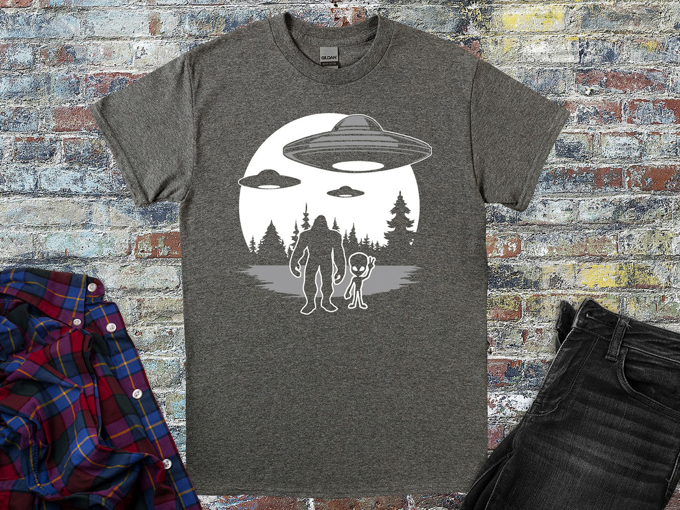 Bigfoot Alien T-Shirt