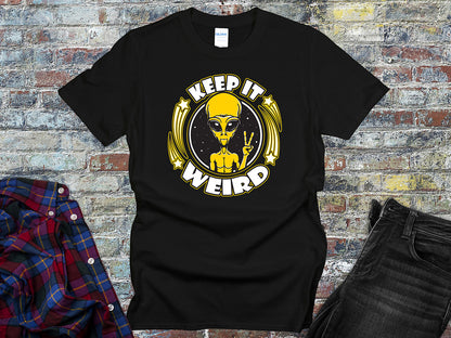 Keep It Weird Alien T-Shirt