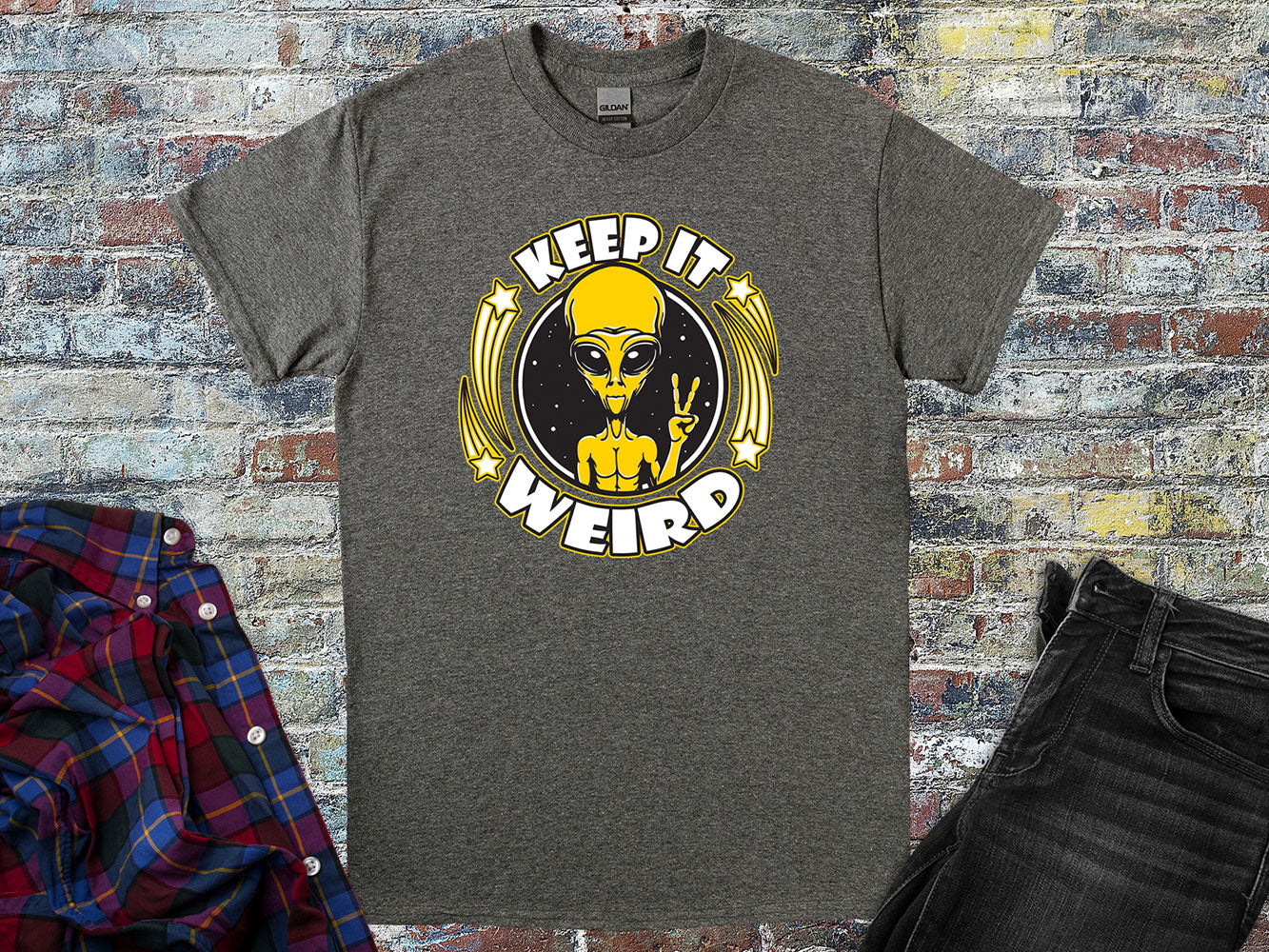 Keep It Weird Alien T-Shirt