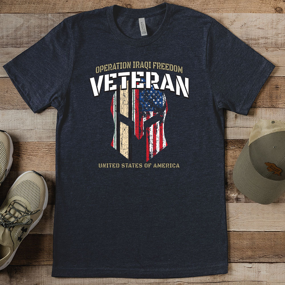 Iraqi Freedom Veteran Helmet T-shirt