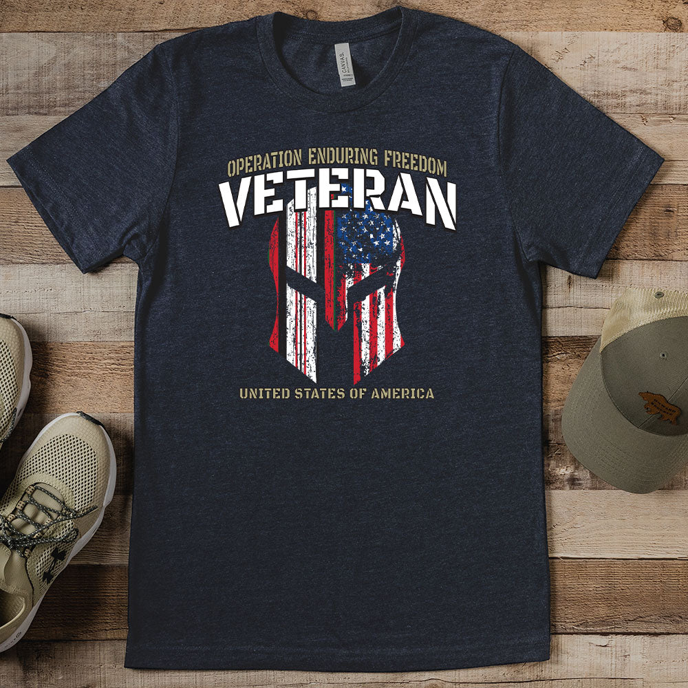 Enduring Freedom Veteran Helmet T-shirt