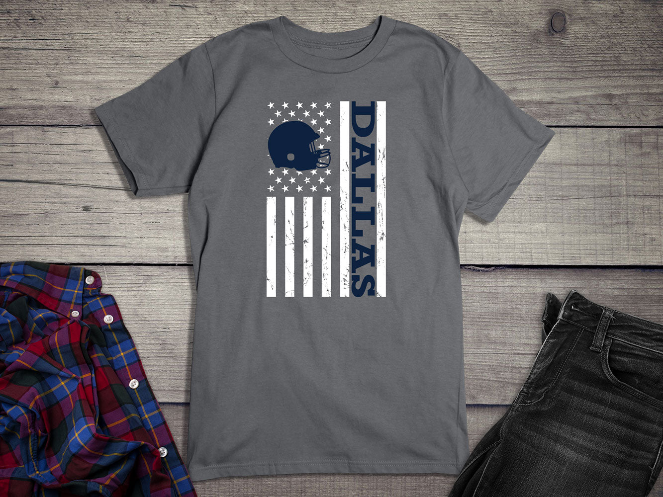 Dallas Football Flag T-shirt