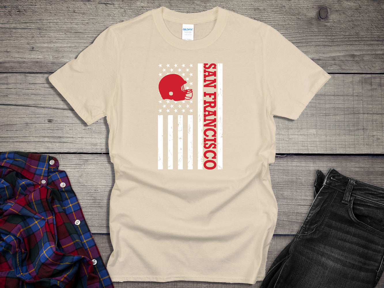 San Francisco Football Flag T-shirt