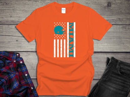 Miami Football Flag T-shirt