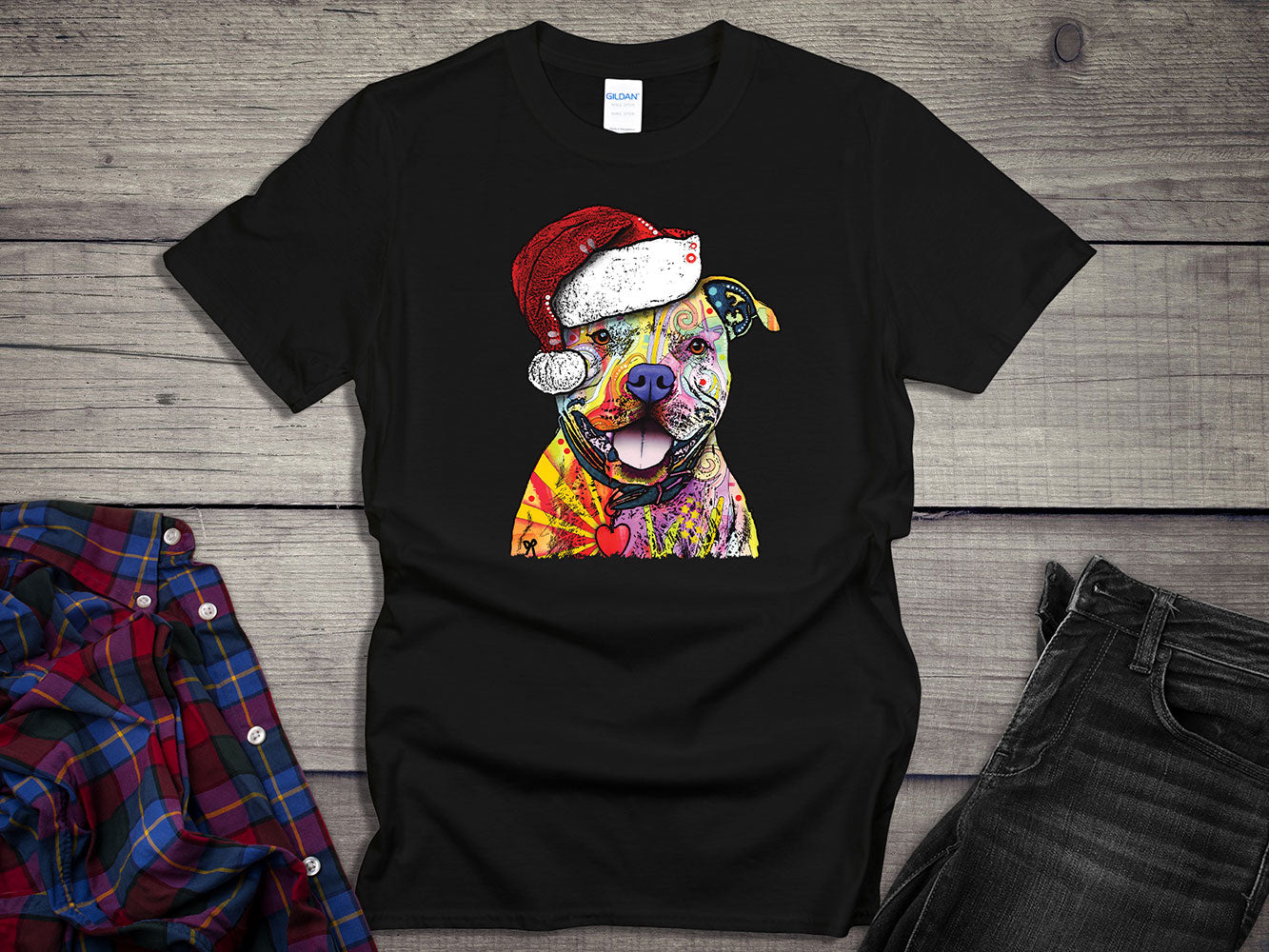 Christmas Pitbull T-shirt