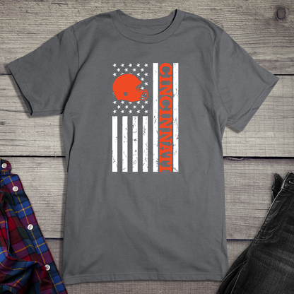 Cincinnati Football Flag T-shirt