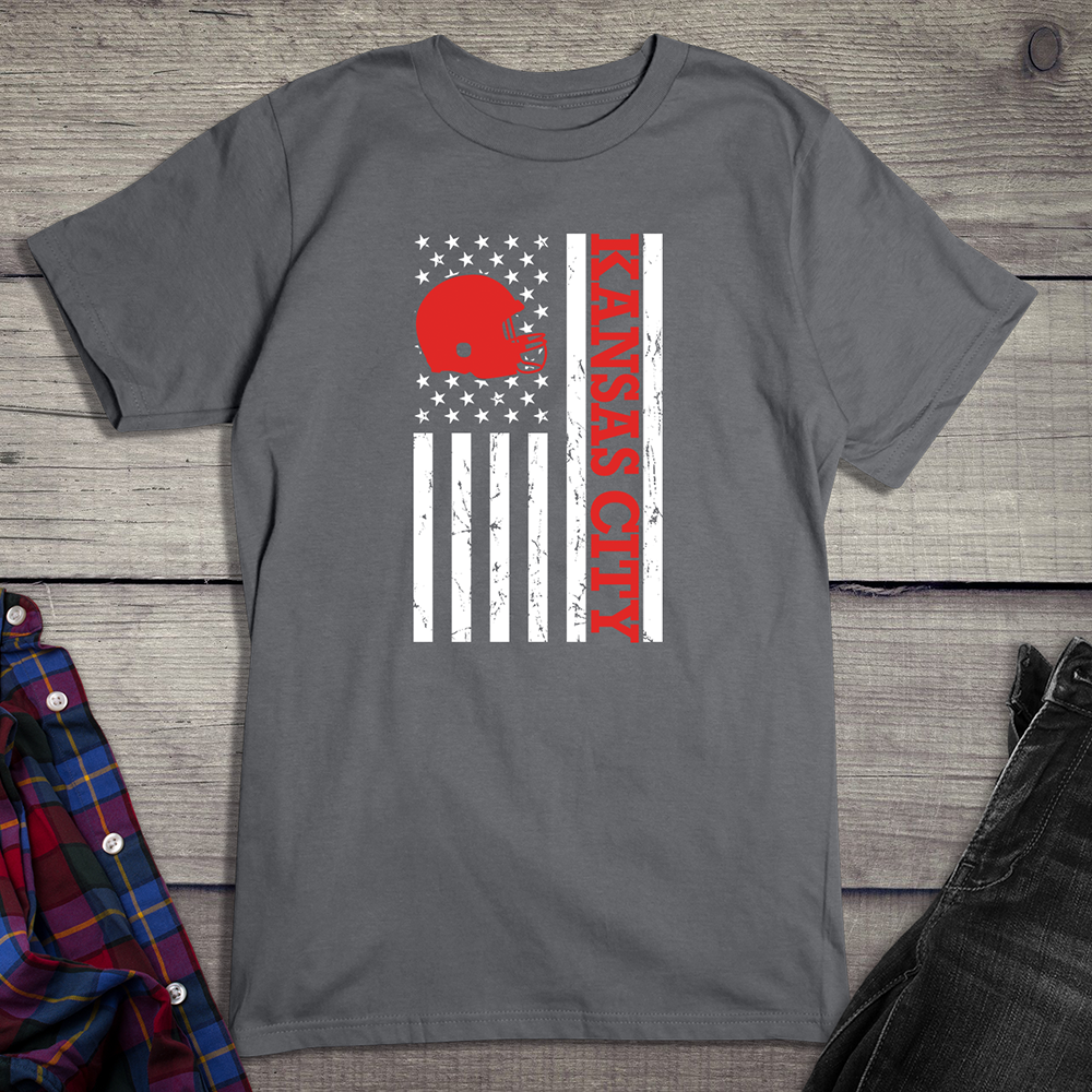 Kansas City Football Flag T-shirt