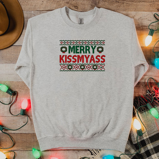 Merry Kissmyass Sweatshirt