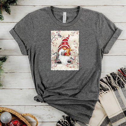 Gnome Hugging Rabbit Tee