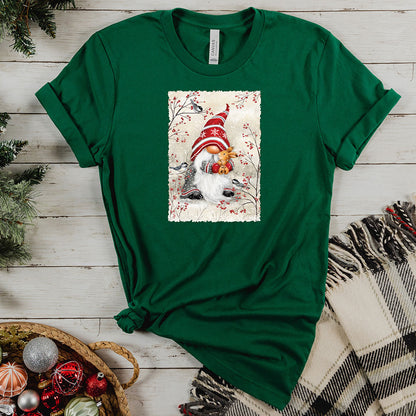 Gnome Hugging Rabbit Tee