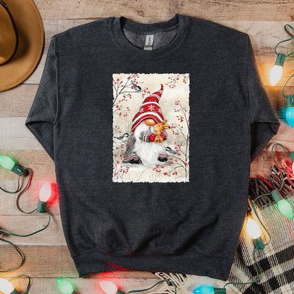 Gnome Hugging Rabbit Sweatshirt