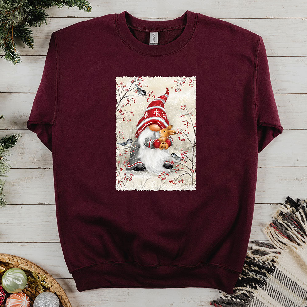 Gnome Hugging Rabbit Sweatshirt