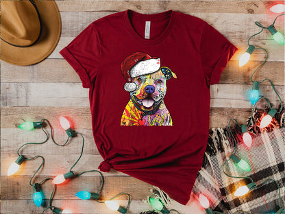 Christmas Pitbull Tee