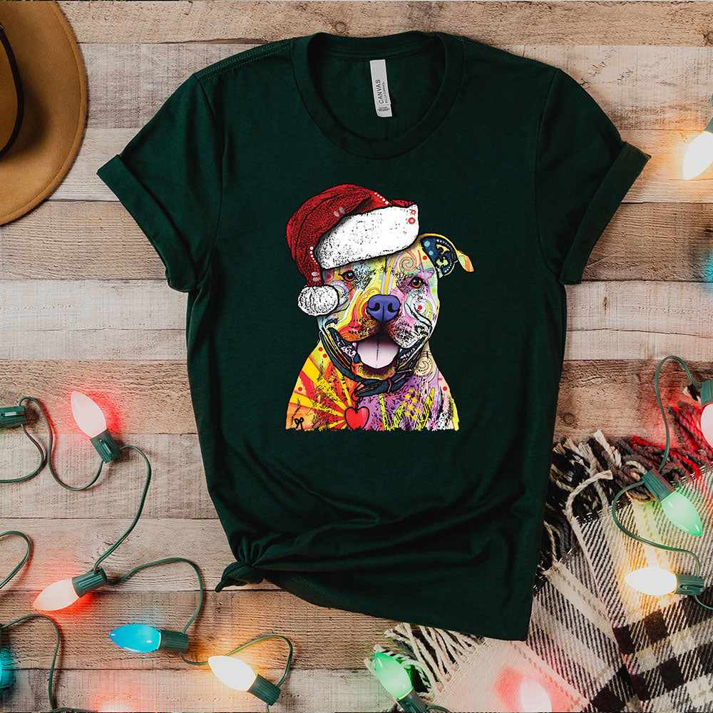 Christmas Pitbull Tee