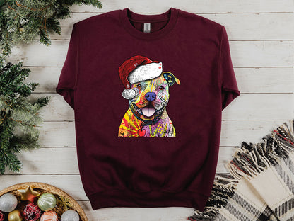 Christmas Pitbull Sweatshirt