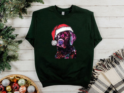 Christmas Lab Sweatshirt