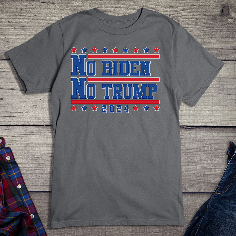 No Biden No Trump Flag T-Shirt