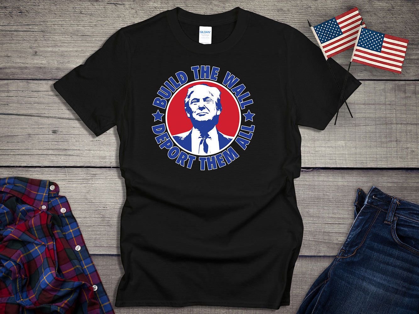 Build The Wall Trump T-Shirt