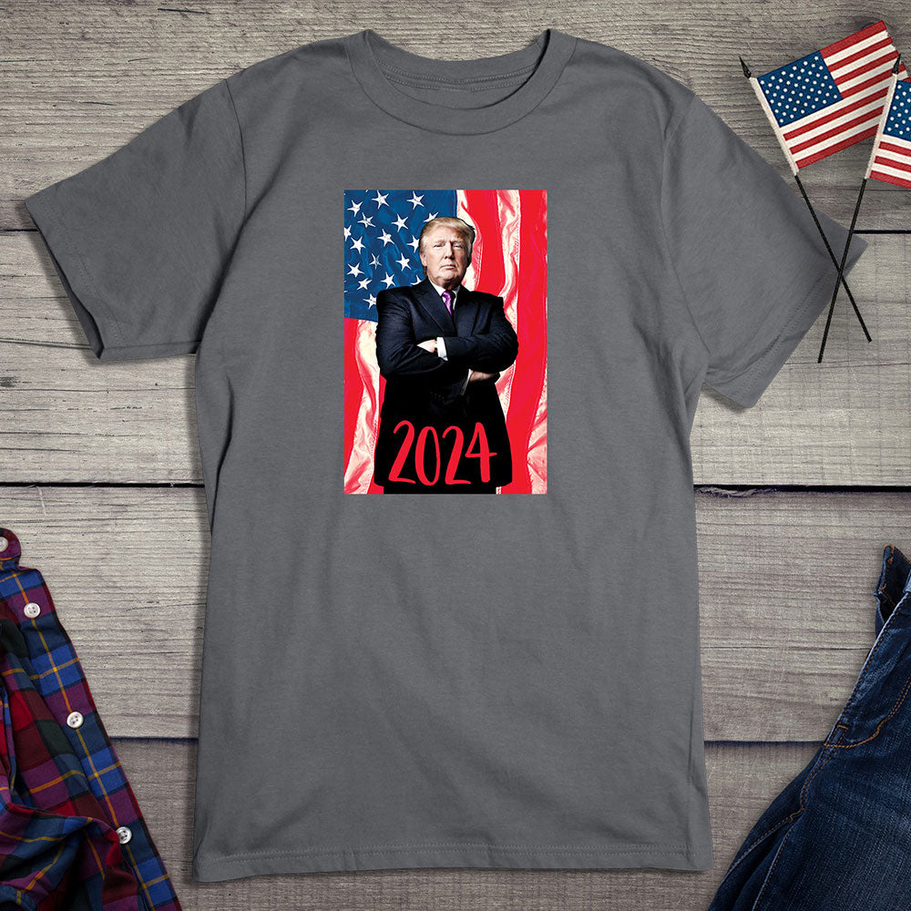 Trump Flag Pose 2024 T-Shirt