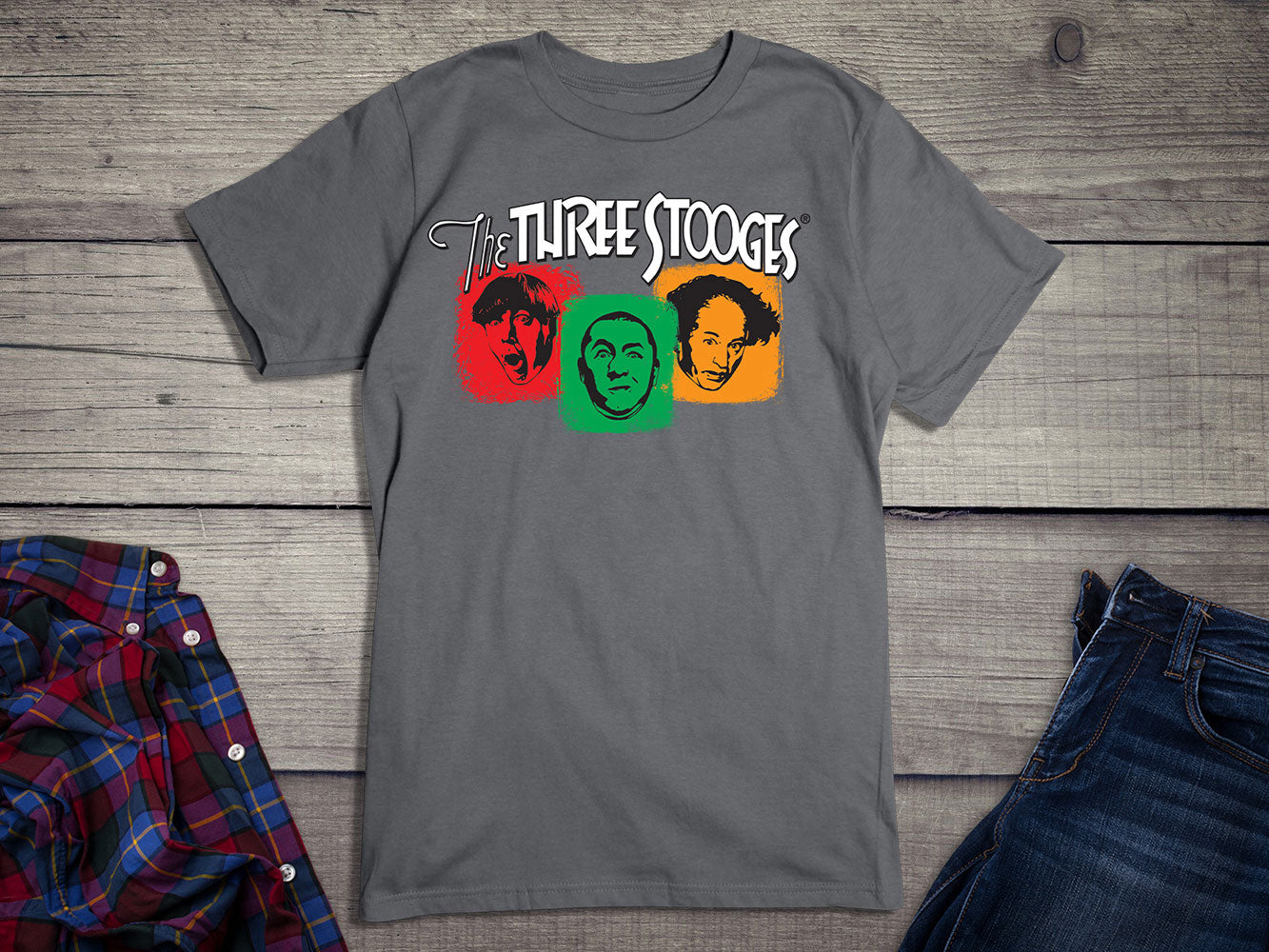 The Three Stooges, Colorful Stooges T-shirt