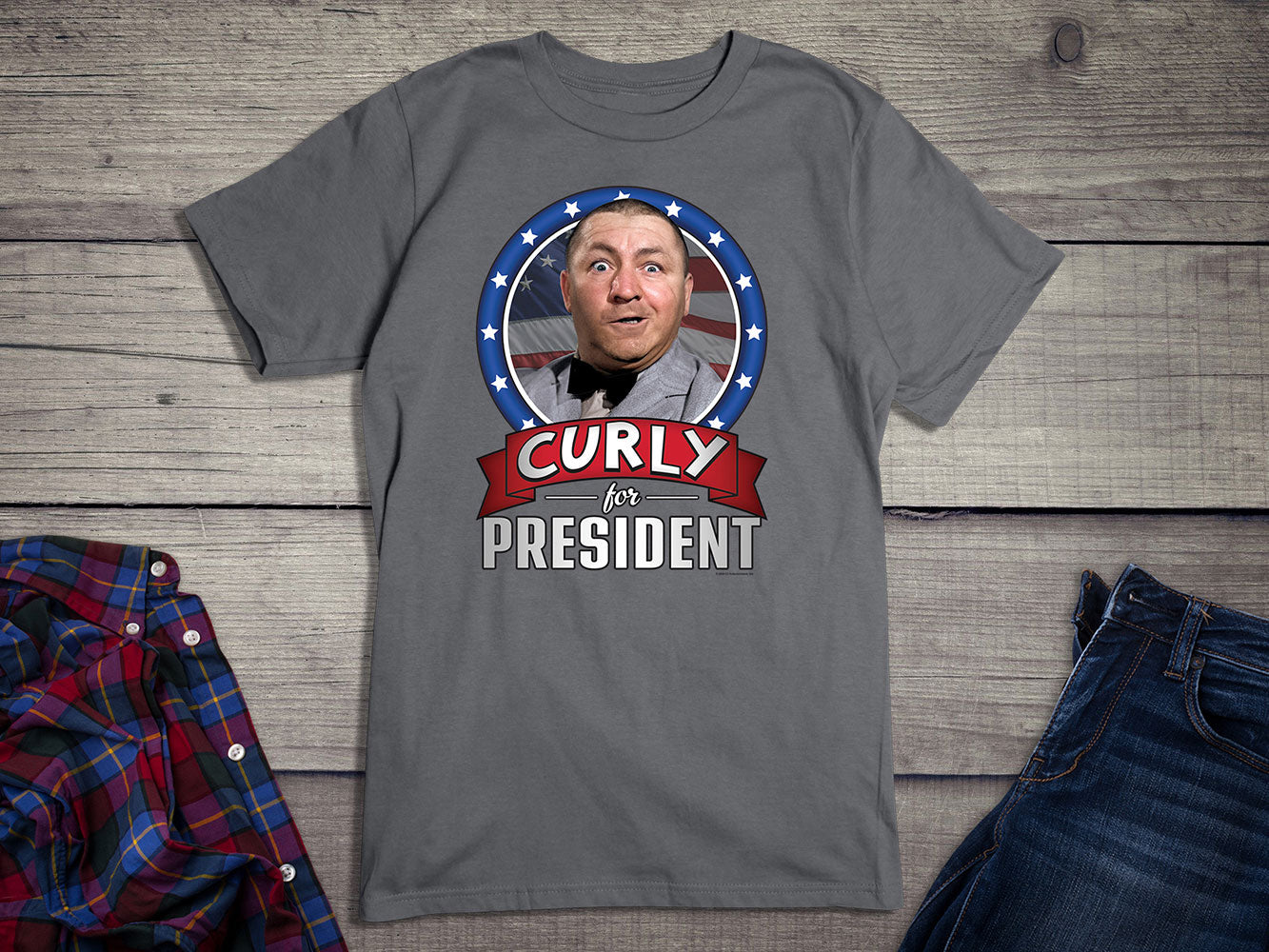 The Three Stooges, Curly For President T-shirt