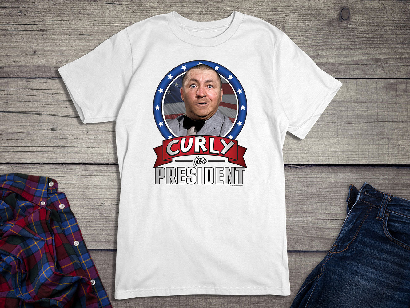 The Three Stooges, Curly For President T-shirt