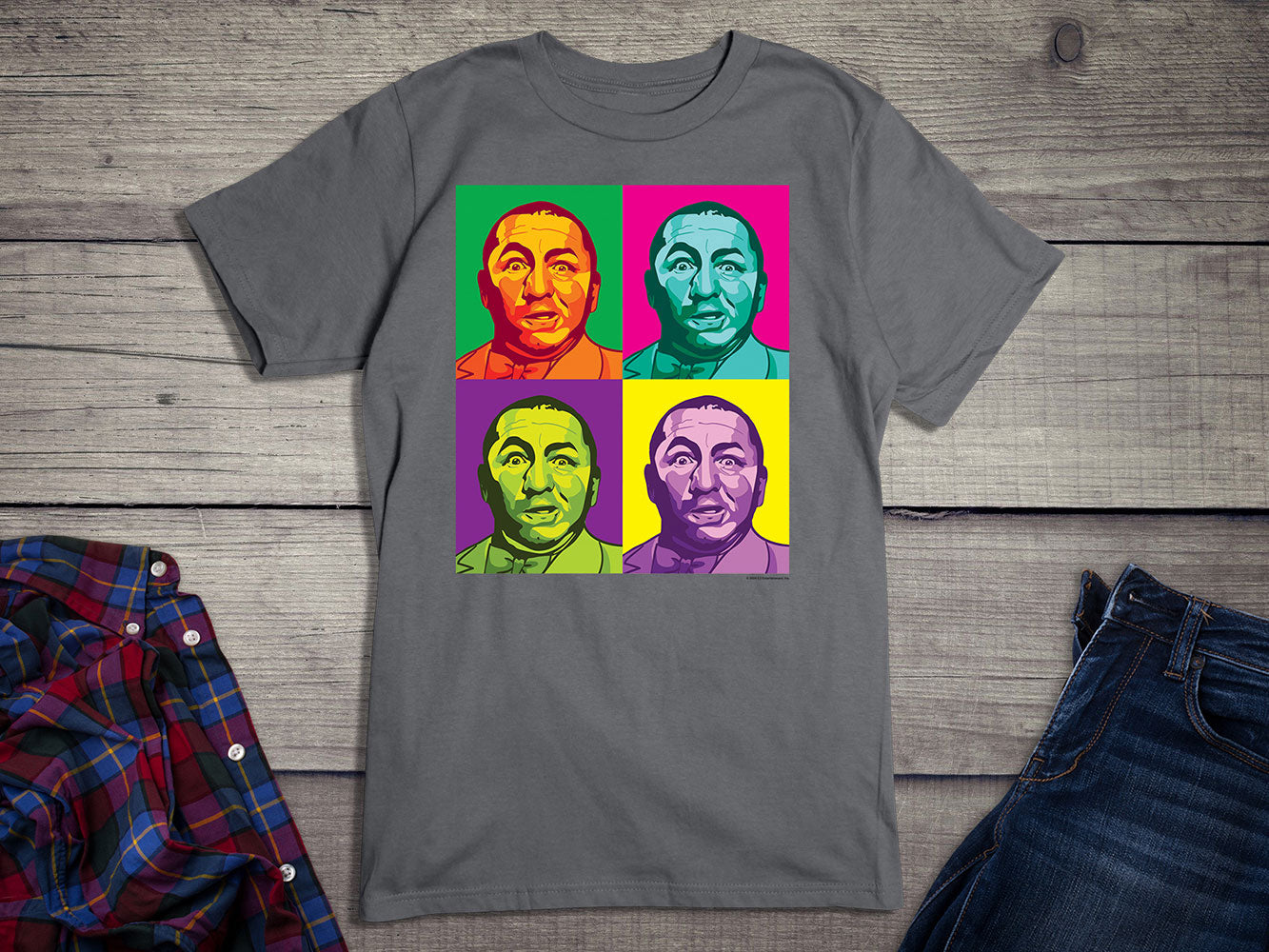 The Three Stooges, Curly Squared T-shirt