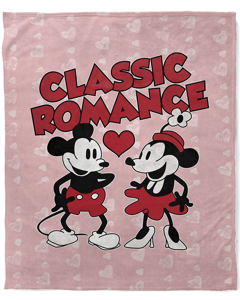 50" x 60" Steamboat Willie Classic Romance Plush Minky Blanket