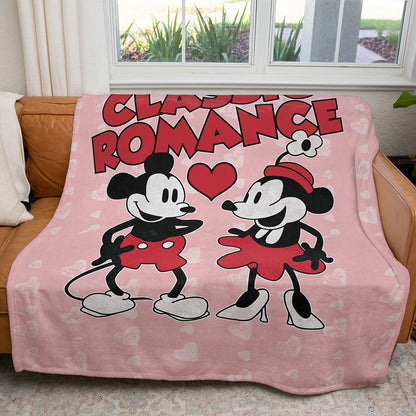 50" x 60" Steamboat Willie Classic Romance Plush Minky Blanket