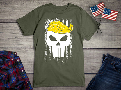 Trump Hair Skull T-Shirt