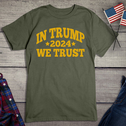 In Trump We Trust - Metallic T-Shirt