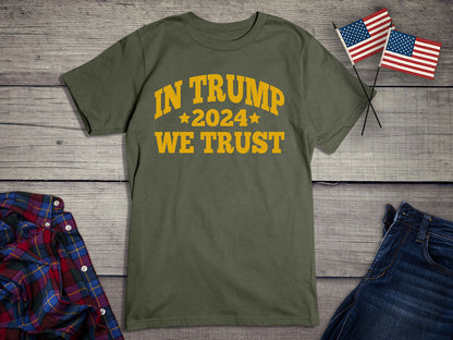 In Trump We Trust - Metallic T-Shirt