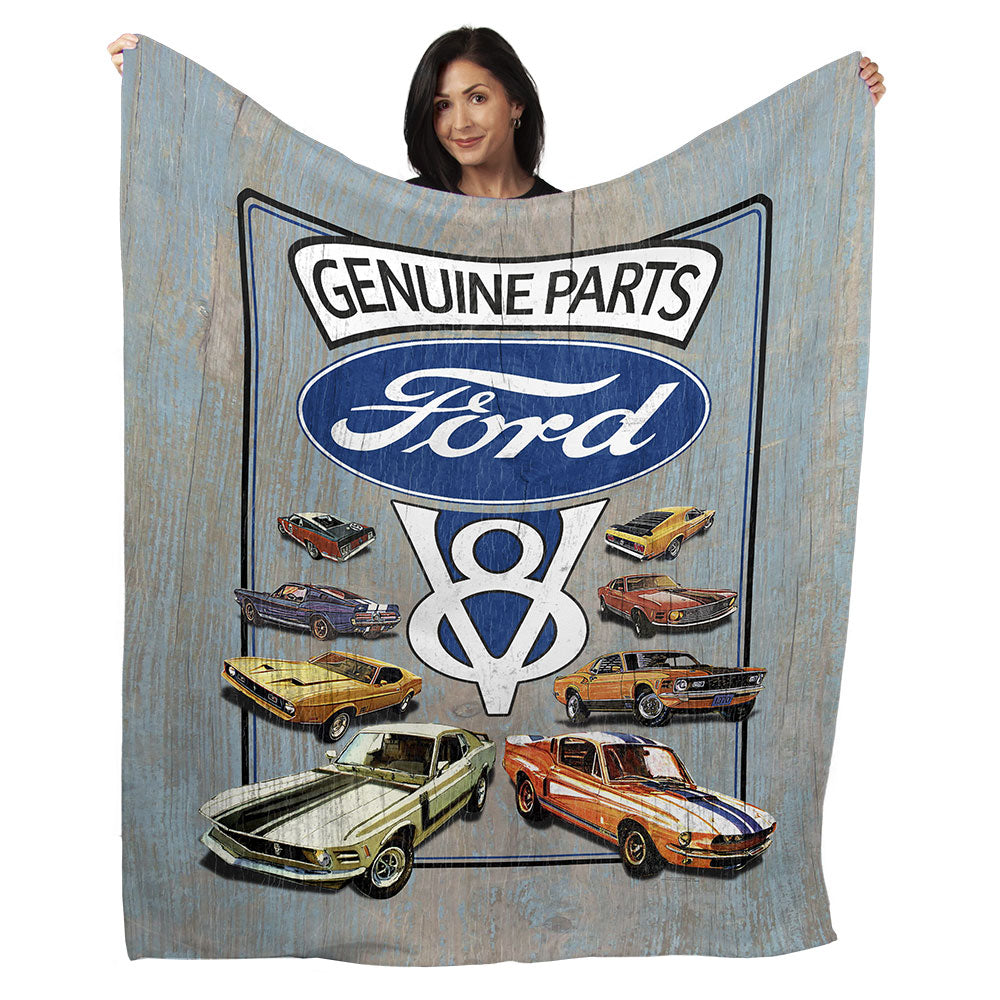 50" x 60" Genuine Parts Plush Minky Blanket