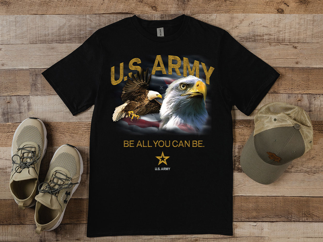 Army Eagle Flag T-Shirt