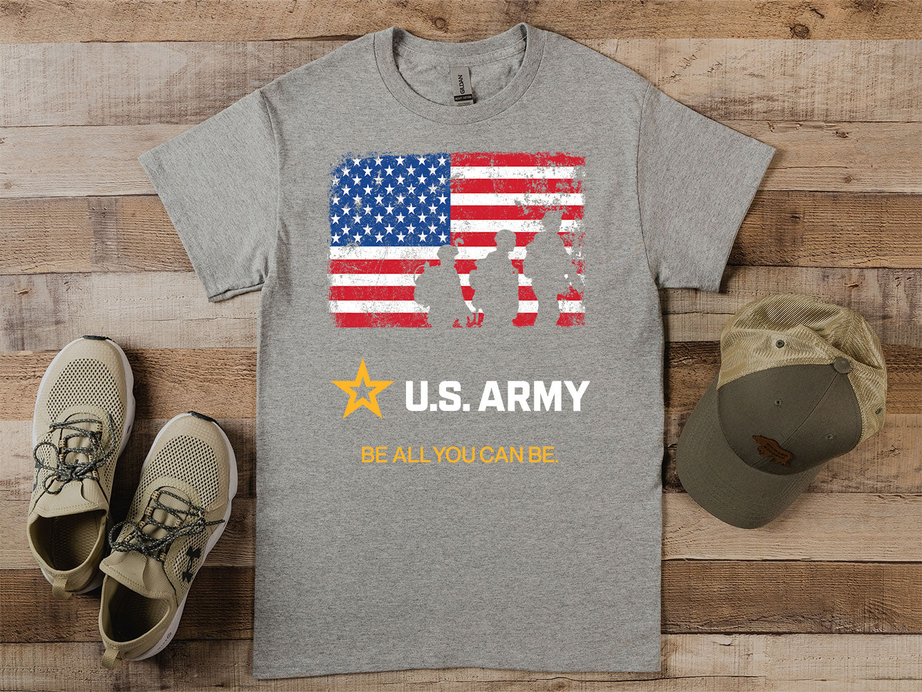 Army Soldiers Flag T-Shirt