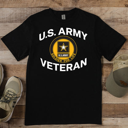 Army Veteran Circle T-Shirt