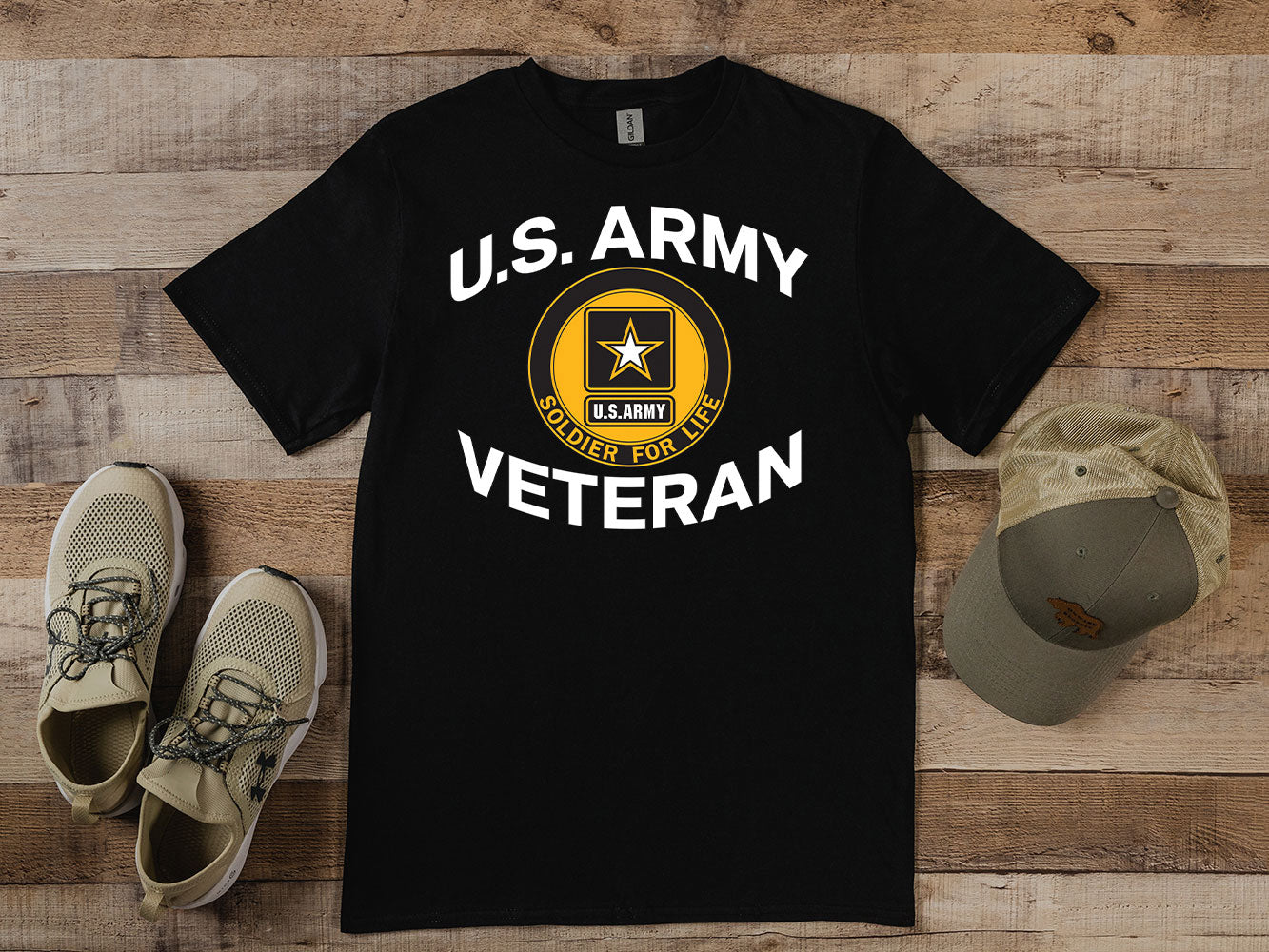 Army Veteran Circle T-Shirt