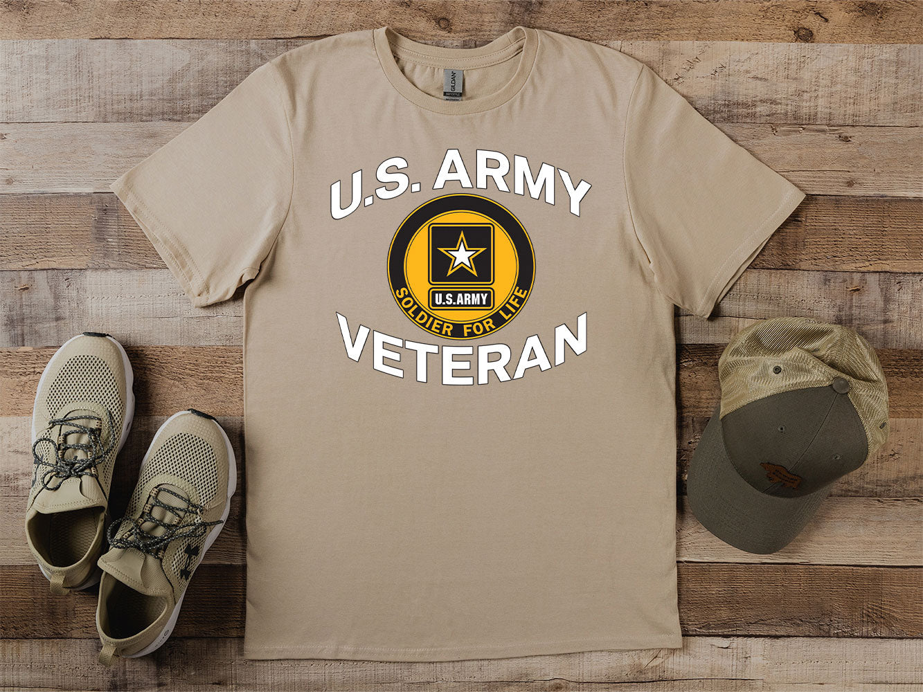 Army Veteran Circle T-Shirt