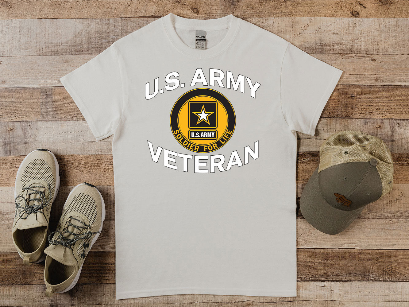 Army Veteran Circle T-Shirt