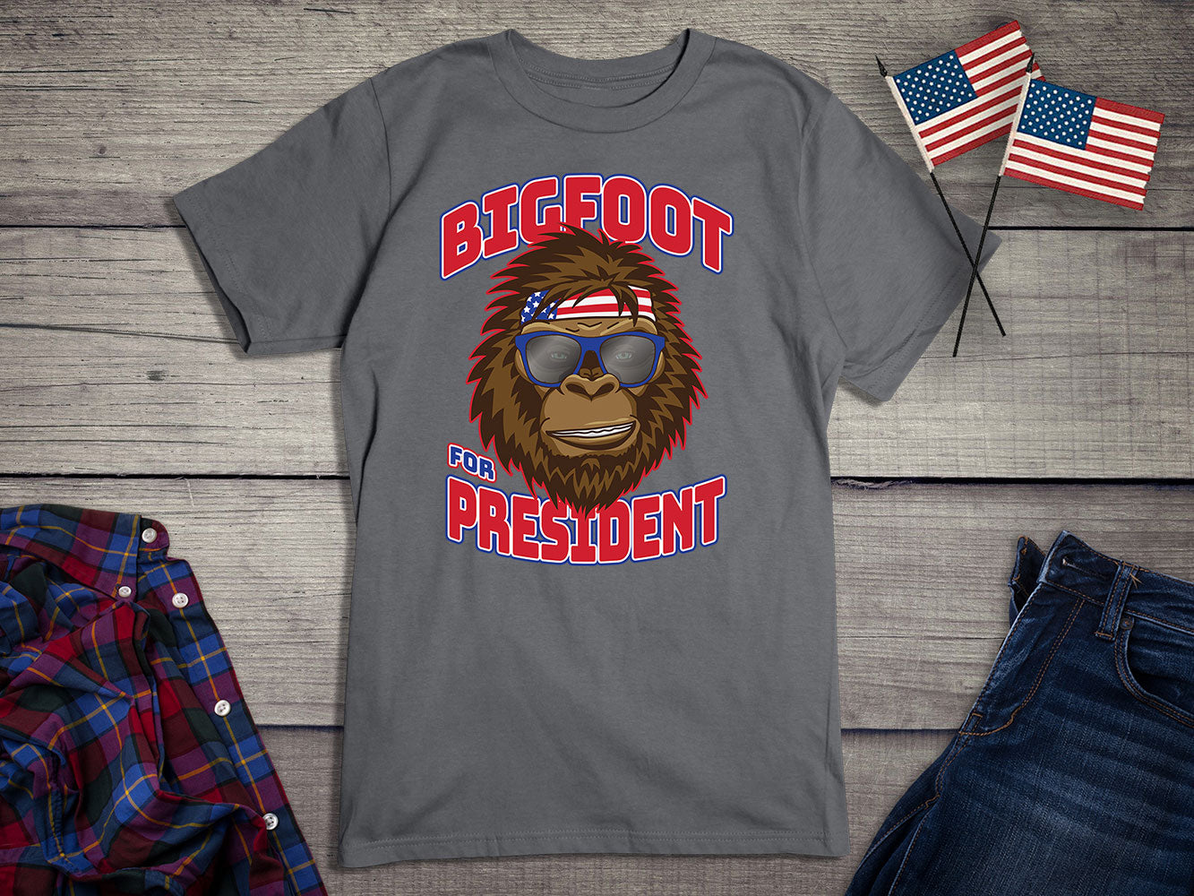 Bigfoot For President T-Shirt