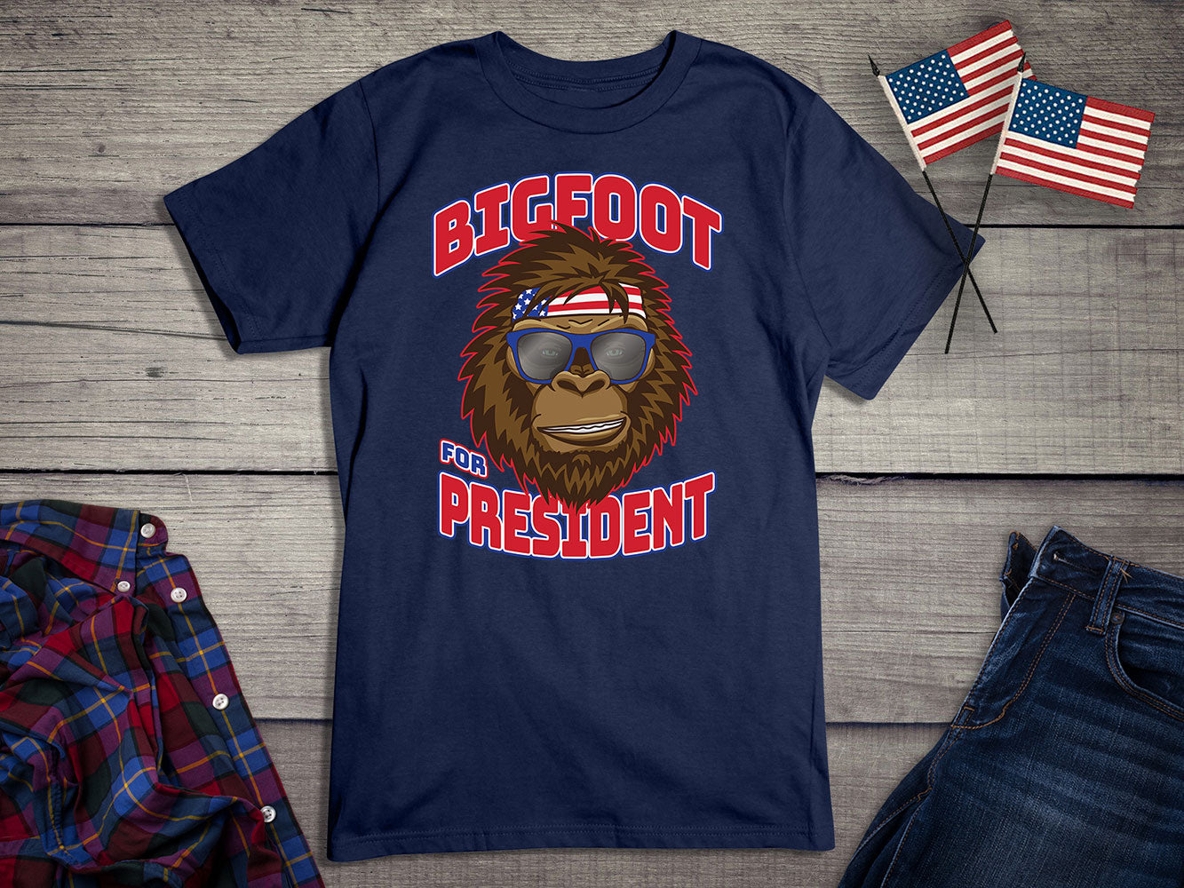 Bigfoot For President T-Shirt