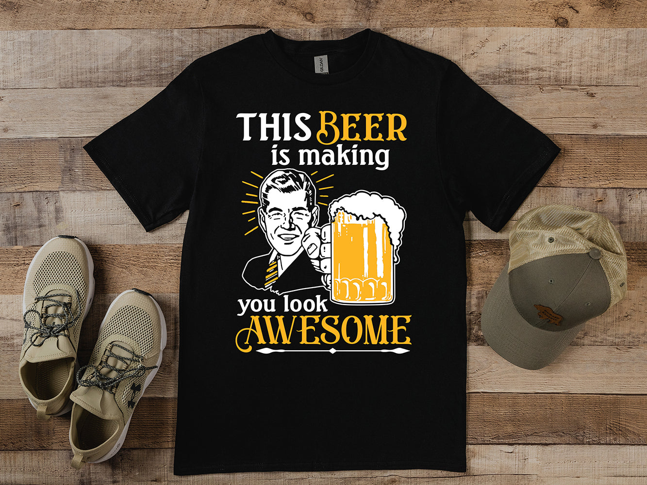 Beer Making You Look Awesome T-Shirt