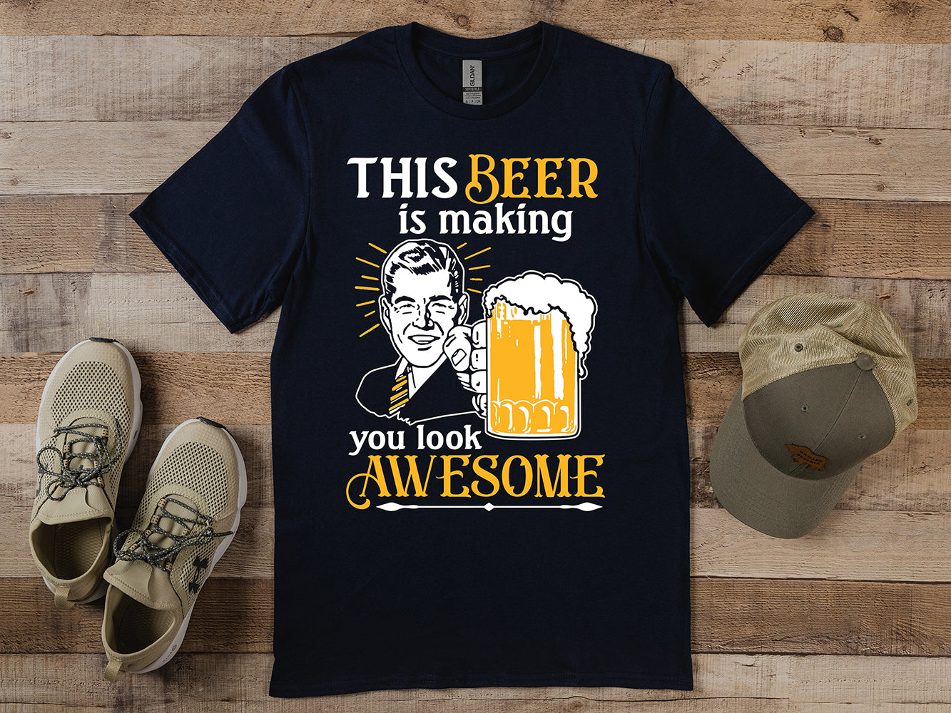 Beer Making You Look Awesome T-Shirt