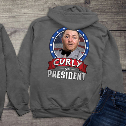 Curly For President Hoodie