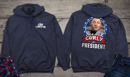 Curly For President Hoodie