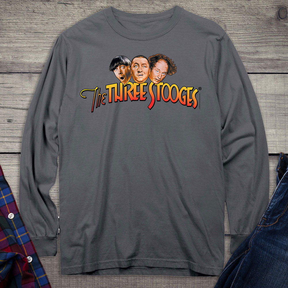 The Three Stooges Logo Long Sleeve Tee