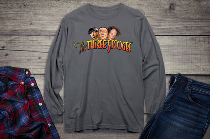 The Three Stooges Logo Long Sleeve Tee