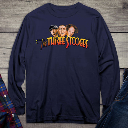 The Three Stooges Logo Long Sleeve Tee